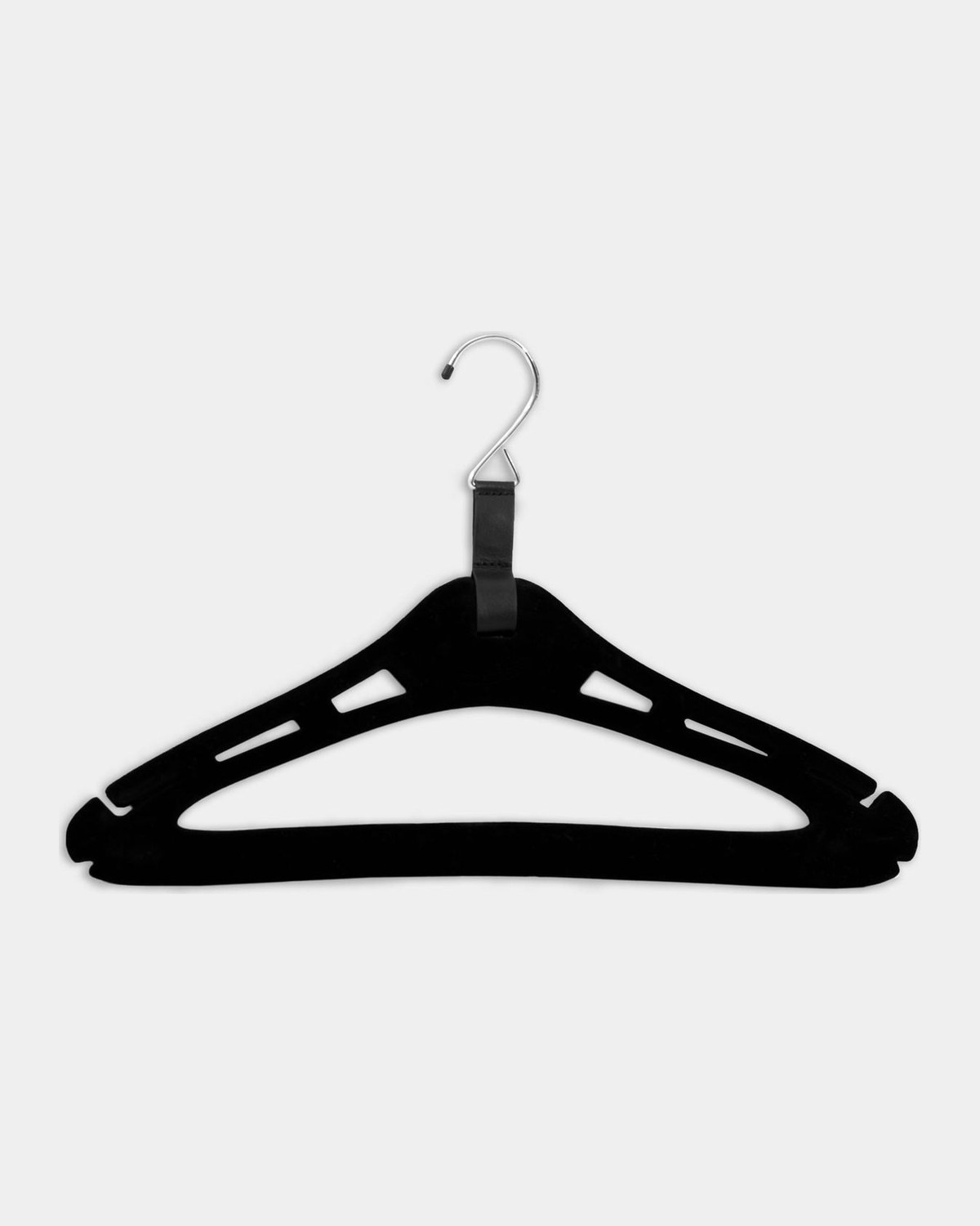 VOCIER Legacy leather travel hanger in black